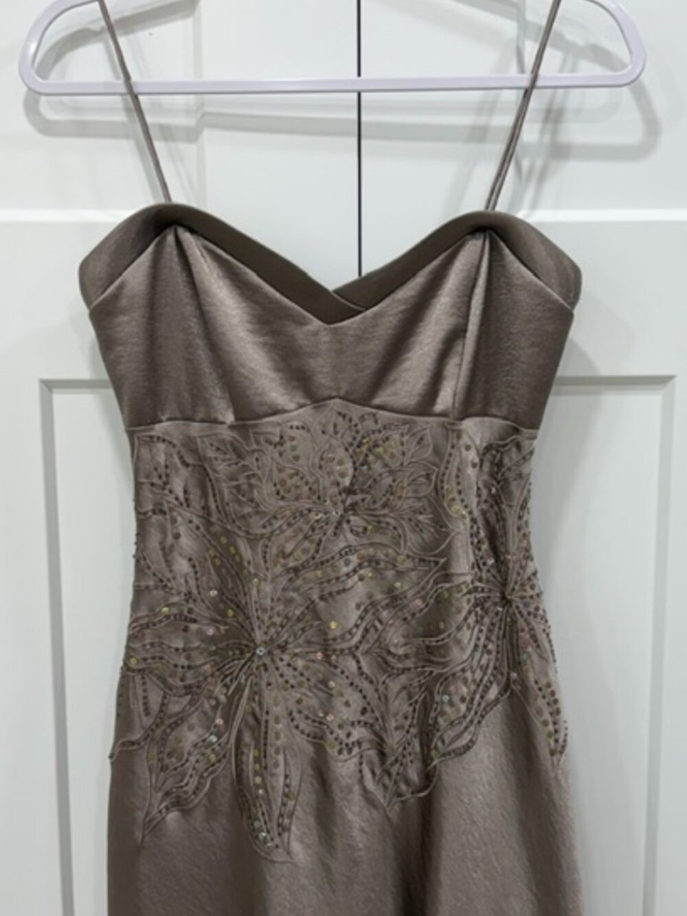 Niki Luvas evening gown, size 8, champagne